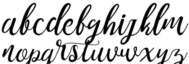 noelan-script Font LOWERCASE