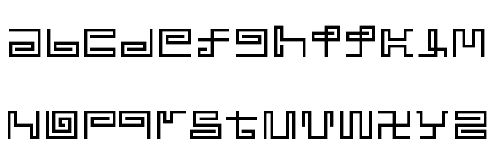 noodle Font LOWERCASE