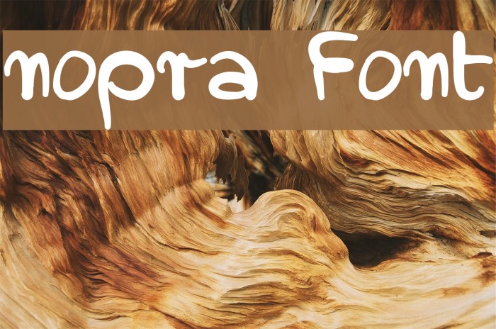 nopra Font examples