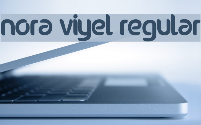 nora viyel Regular Font examples