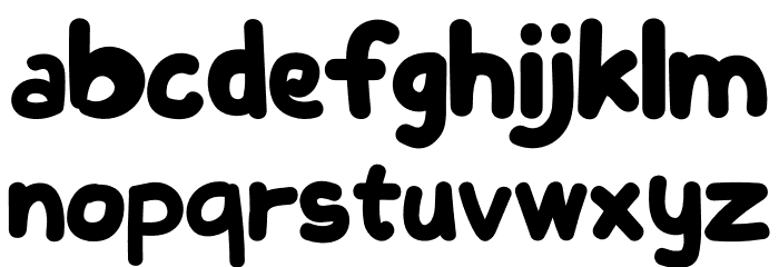 normal kids Font LOWERCASE