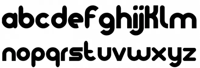 noteame Schriftart Kleinbuchstaben