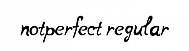 notperfect regular  Descarca Fonturi Gratis