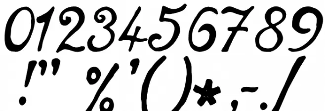 notperfect regular Font OTHER CHARS