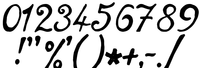 notperfect regular Font OTHER CHARS