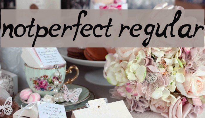 notperfect regular Font examples