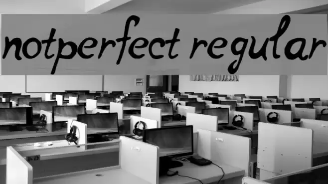 notperfect regular Font examples