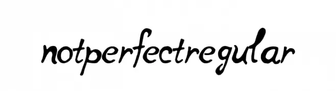 notperfectregular  Descarca Fonturi Gratis