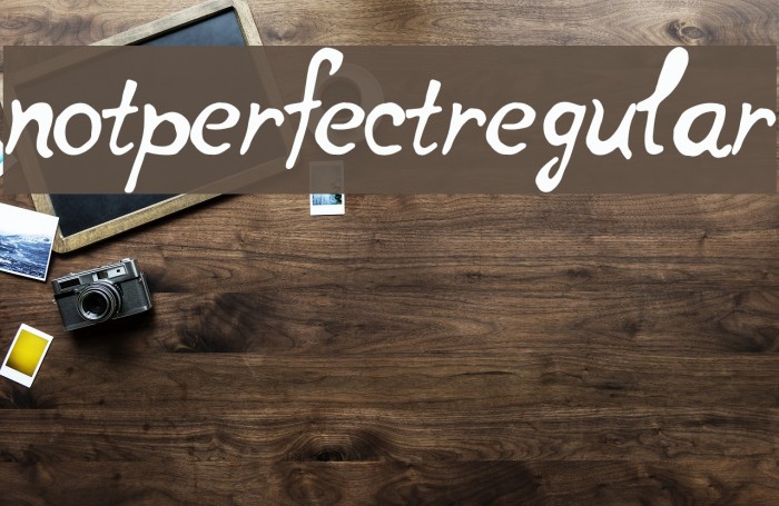 notperfectregular Font examples