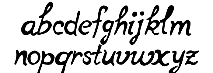 notperfectregular Font LOWERCASE