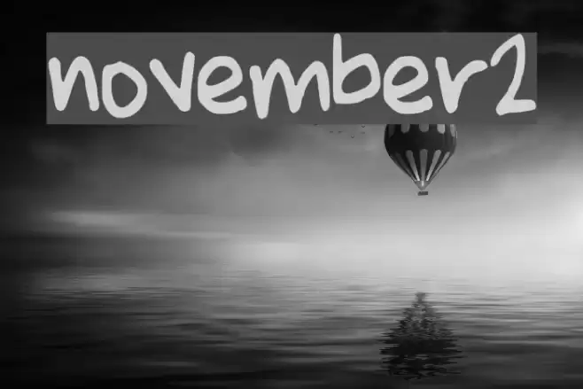 november2 Font examples