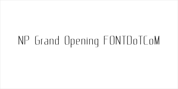 NP Grand Opening F0NTDoTCoM Logo