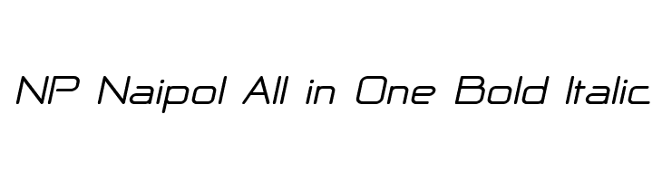 NP Naipol All in One Bold Italic  baixar fontes gratis
