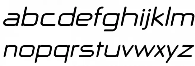 NP Naipol All in One Bold Italic Font Litere mici