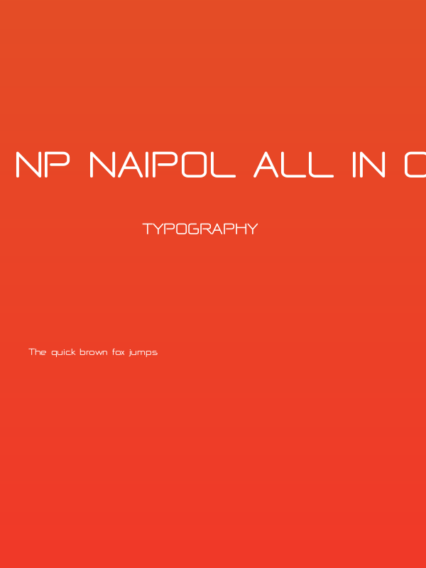 NP Naipol All in One Bold Poster