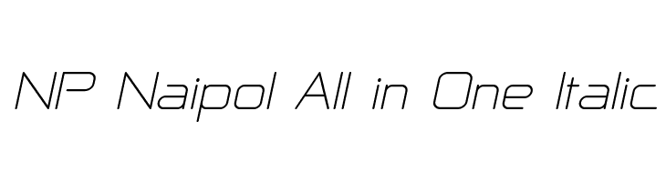 NP Naipol All in One Italic Font