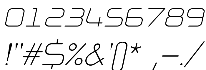 NP Naipol All in One Italic Font OTHER CHARS