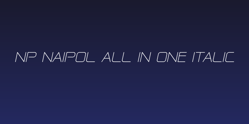 NP Naipol All in One Italic Social Header