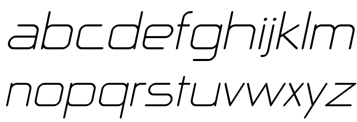 NP Naipol All in One Italic Font LOWERCASE