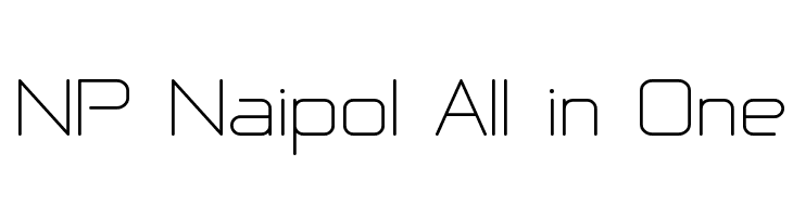 NP Naipol All in One Font