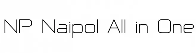 NP Naipol All in One  font caratteri gratis