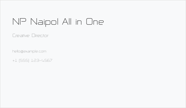 NP Naipol All in One Business Card
