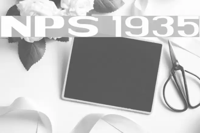 NPS 1935 Font examples