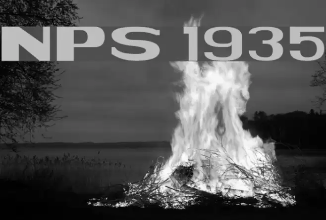 NPS 1935 Font examples