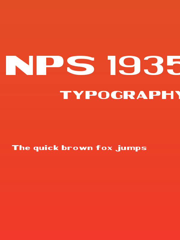 NPS 1935 Poster