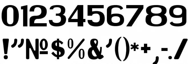 NPS Signage 1945 Fuentes OTROS CHARS