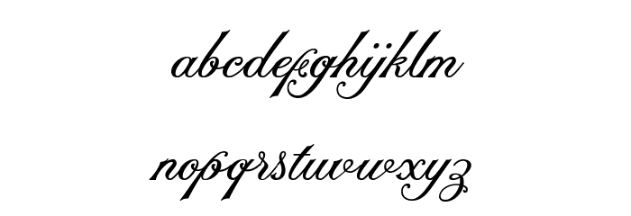 NS Champtone Script Font LOWERCASE