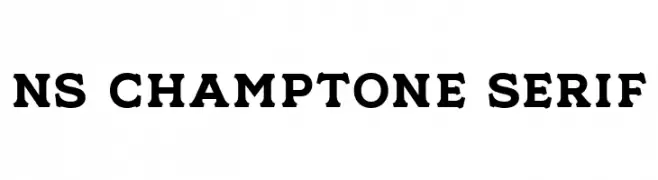 NS Champtone Serif  नि: शुल्क फ़ॉन्ट्स डाउनलोड