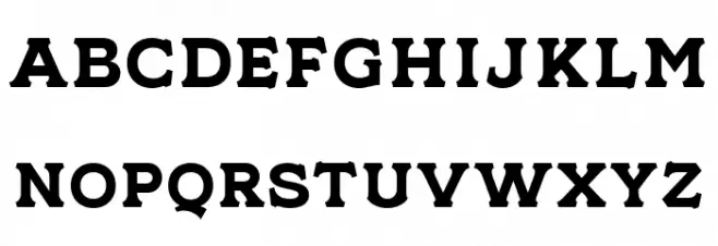 NS Champtone Serif 字体 大写