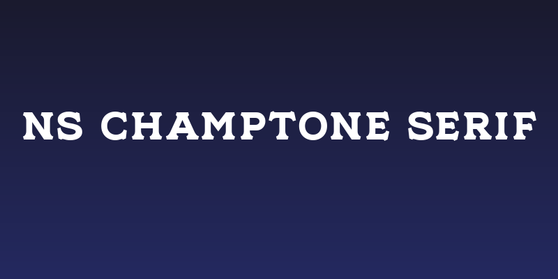 NS Champtone Serif Social Header