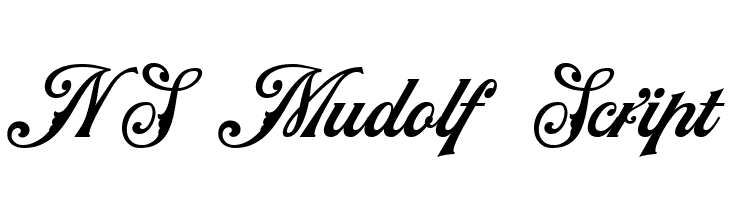 NS Mudolf Script  les polices de caractères gratuit tlcharger