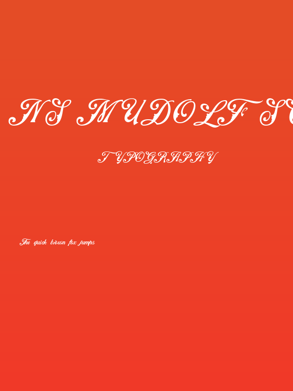 NS Mudolf Script Poster