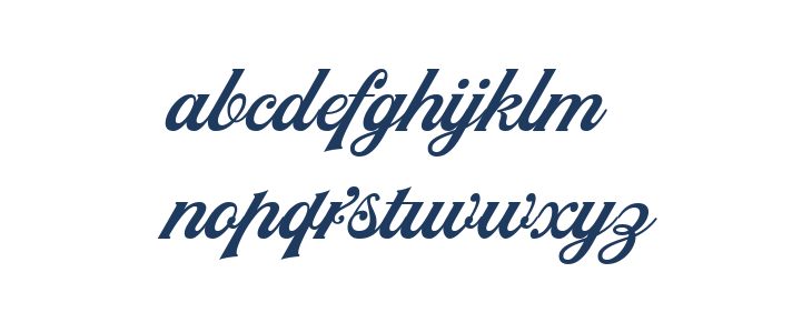 NS Mudolf Script Lowercase