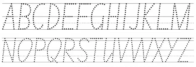 NSW ACT School Handwriting Guide フォント 大文字
