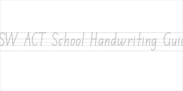 NSW ACT School Handwriting Guide Logo