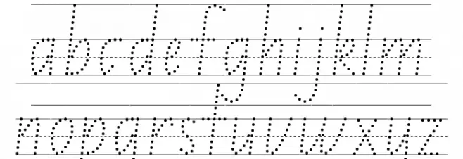 NSW ACT School Handwriting Guide Schriftart Kleinbuchstaben