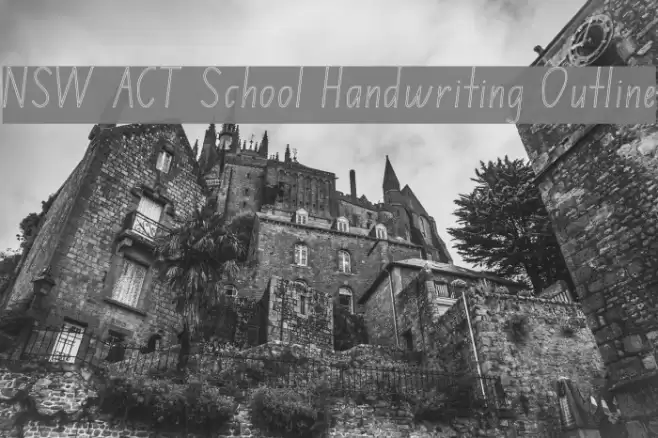 NSW ACT School Handwriting Outline Font examples