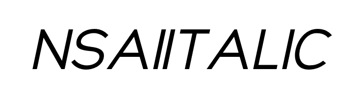 NsaiItalic  Frei Schriftart Herunterladen