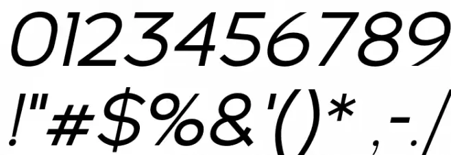 NsaiItalic Font OTHER CHARS