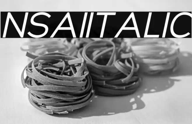 NsaiItalic Font examples