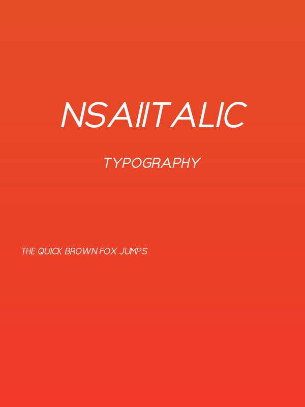 NsaiItalic Poster