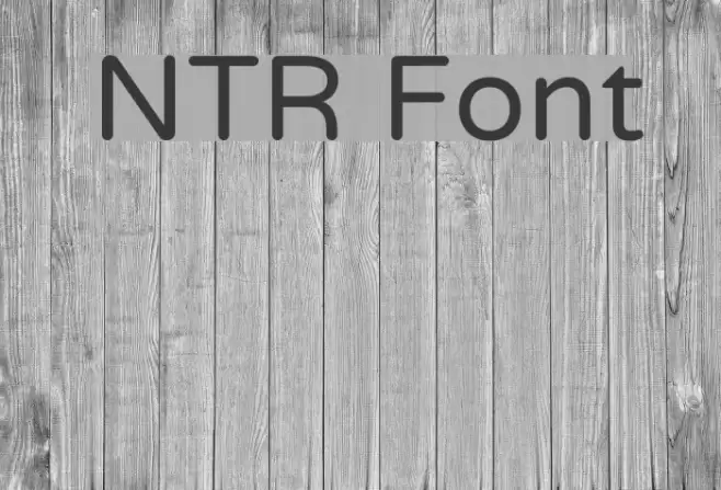 NTR Font examples