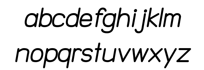NTS Akkhara Bold Italic Font LOWERCASE