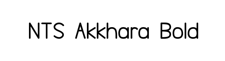 NTS Akkhara Bold  Frei Schriftart Herunterladen