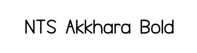 NTS Akkhara Bold  baixar fontes gratis