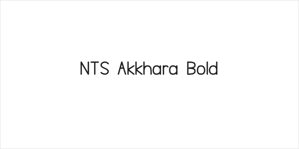 NTS Akkhara Bold Logo